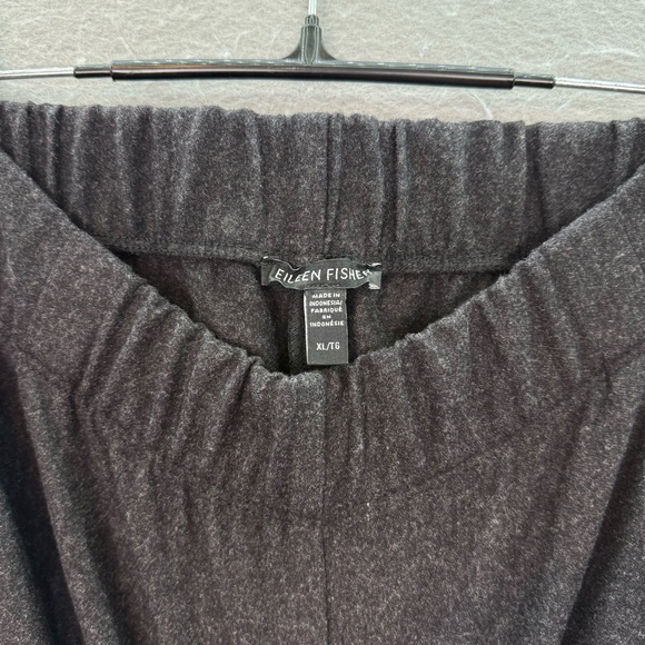 Eileen Fisher -women’s 100% wool flannel pull on pant Tapered ankle pants SZ XL - Picture 4 of 6